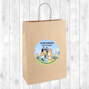Lolly Bag Sticker Sheet - Bluey (Design 1)