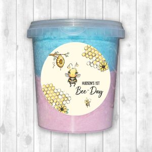 Fairy Floss Tub Sticker Sheet - Bee (Design 2)