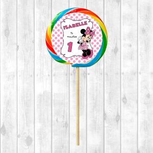 Minnie Mouse Lollipop Stickers