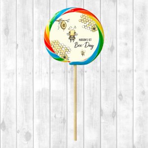 Lollipop Sticker Sheet - Bee (Design 2)