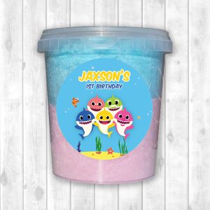 Fairy Floss Tub Sticker Sheet - Baby Shark