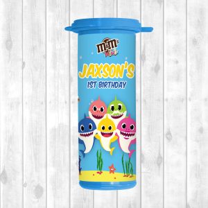 M&M Mini Tube Sticker - Baby Shark
