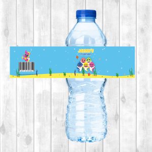 Water Bottle Sticker Sheet - Baby Shark