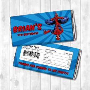 Chocolate Wrapper - Spiderman (Design 1)