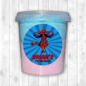 Fairy Floss Tub Sticker Sheet - Spiderman (Design 1)