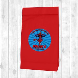 Lolly Bag Sticker Sheet - Spiderman (Design 1)