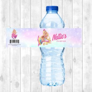 Water Bottle Sticker Sheet - Barbie (Mermaid)