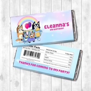 Chocolate Wrapper - Bluey (Design 2)