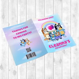 Colouring Book with Pencils/Crayons - Bluey (Design 2)