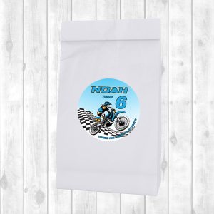 Lolly Bag Sticker Sheet - Motorbike