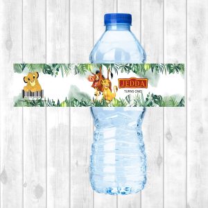 Water Bottle Sticker Sheet - Lion King