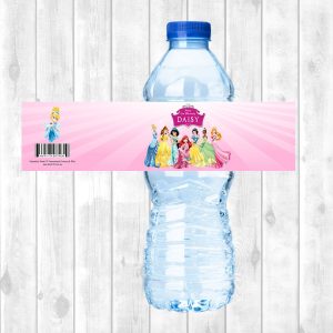 Water Bottle Sticker Sheet - Disney Princess