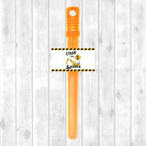 Bubble Wand Sticker Sheet - Construction (Design 2)
