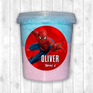 Fairy Floss Tub Sticker Sheet - Spiderman (Design 2)