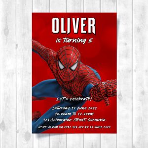 Invitation - Spiderman (Design 2)