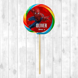 Lollipop Sticker Sheet - Spiderman (Design 2)