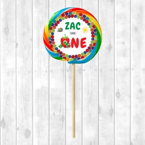 Lollipop Sticker Sheet - Hungry Caterpillar