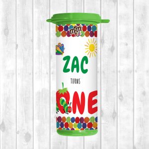 M&M Mini Tube Sticker - Hungry Caterpillar
