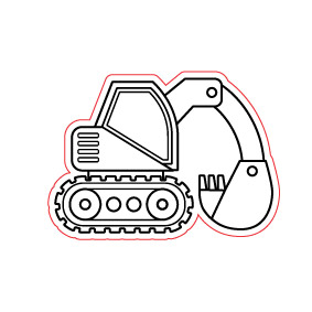 Transport Icons_Excavator