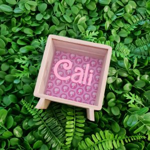 Barbie Money Box with Acrylic Name
