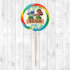 Lollipop Sticker Sheet - Lilo & Stitch