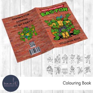 Colouring Book with Pencils/Crayons - TMNT