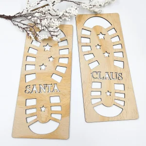 Footprint Stencil - Santa