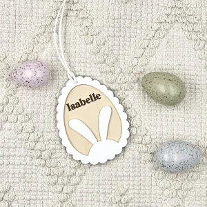 Scalloped Bunny Tag