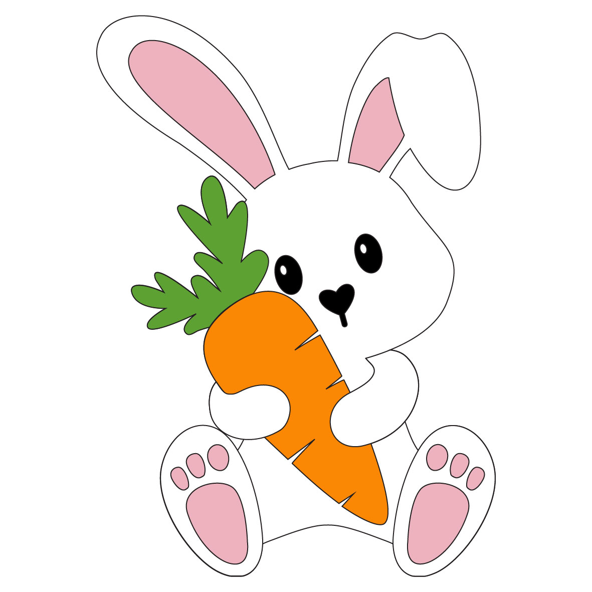 Easter Crate Bunny with Carrot
