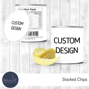 Stacked Chips Tube Label