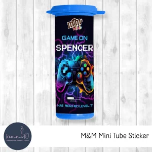 M&M Mini Tube Stickers - Gaming