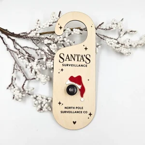 Santa's Surveillance Door Hanger