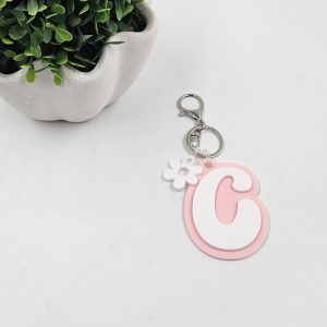 Retro Letter Keychain & Daisy