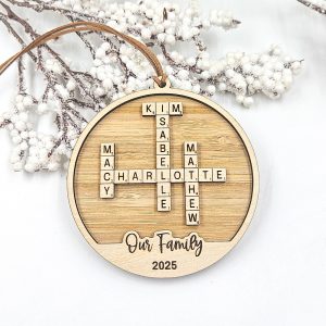 Crossword Ornament